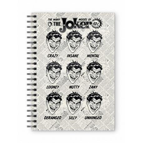 LIBRETA ESPIRAL JOKER CARAS UNIVERSO DC | 8435450240393 | Tienda de Cómics, Manga, Magic y Pokémon en Torrejón de Ardoz