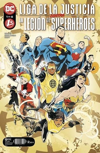 LIGA DE LA JUSTICIA CONTRA LA LEGION DE SUPERHEROES Nº1 (1 DE 6) | 9788419428325 | BRIAN MICHAEL BENDIS - SCOTT GODLEWSKI | Tienda de Cómics, Manga, Magic y Pokémon en Torrejón de Ardoz