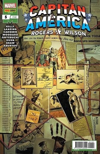 ROGERS / WILSON : CAPITAN AMERICA 5 #142 | 977000543800900142 | R.B. SILVA - CARMEN CARNERO - TOCHI ONYEBUCHI - COLLIN KELLY - JACKSON LANZING | Tienda de Cómics, Manga, Magic y Pokémon en Torrejón de Ardoz