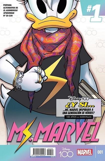 EL ASOMBROSO SPIDERMAN 20 #229 PORTADA ALTERNATIVA DISNEY 100  MS MARVEL | 977000239000300229 | ZEB WELLS - JOHN ROMITA JR. - PATRICK GLEASON -  KAARE ANDREWS | Tienda de Cómics, Manga, Magic y Pokémon en Torrejón de Ardoz