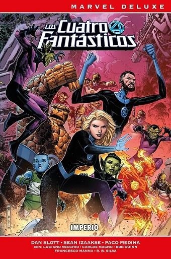 LOS 4 FANTÁSTICOS DE DAN SLOTT MARVEL NOW! DELUXE # 02 IMPERIO | 9788410510234 | SEAN IZAAKSE - DAN SLOTT - R.B. SILVA - PACO MEDINA | Tienda de Cómics, Manga, Magic y Pokémon en Torrejón de Ardoz