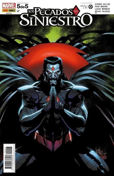 INMORTAL PATRULLA-X V1 16 LOS PECADOS DE SINIESTRO 5 DE 5 | 977000563800300016 | KIERON GILLEN - PACO MEDINA - LUCAS WERNECK | Tienda de Cómics, Manga, Magic y Pokémon en Torrejón de Ardoz