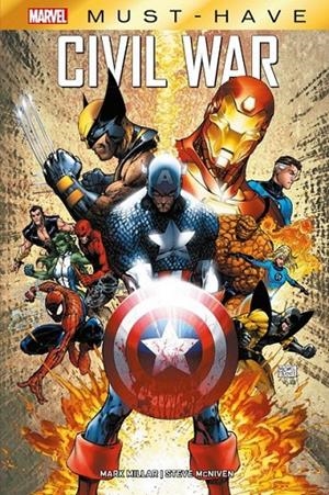 MARVEL MUST-HAVE. CIVIL WAR INTEGRAL | 9788411014274 | BRIAN MICHAEL BENDIS - ALEX MALEEV - MARK MILLAR - STEVE MCNIVEN | Tienda de Cómics, Manga, Magic y Pokémon en Torrejón de Ardoz