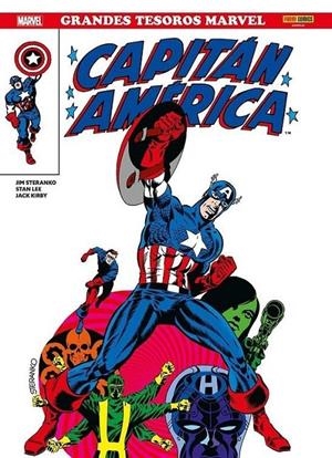GRANDES TESOROS MARVEL. CAPITAN AMERICA DE JIM STERANKO | 9788411016391 | JACK KIRBY - JIM STERANKO - STAN LEE | Tienda de Cómics, Manga, Magic y Pokémon en Torrejón de Ardoz