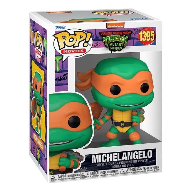 Tortugas Ninja Funko POP! Movies Vinyl Figura Michelangelo 1395 | 8896987233676 | Tienda de Cómics, Manga, Magic y Pokémon en Torrejón de Ardoz