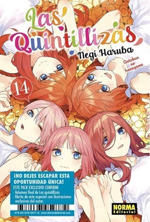LAS QUINTILLIZAS 14 ED. ESPECIAL CON MINI ART BOOK | 9788467959772 | NEGI HARUBA | Tienda de Cómics, Manga, Magic y Pokémon en Torrejón de Ardoz
