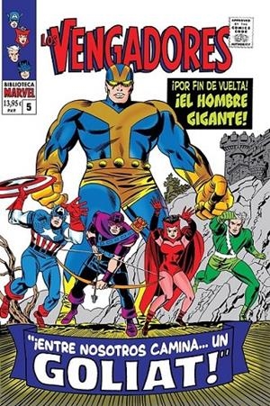BIBLIOTECA MARVEL LOS VENGADORES # 05 DE 1966 | 9788410511873 | STAN LEE -DON HECK | Tienda de Cómics, Manga, Magic y Pokémon en Torrejón de Ardoz