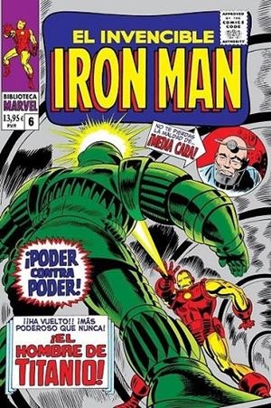 BIBLIOTECA MARVEL EL INVENCIBLE IRON MAN # 06 DE 1967 A 1968 | 9788410514751 | STAN LEE - GENE COLAN | Tienda de Cómics, Manga, Magic y Pokémon en Torrejón de Ardoz