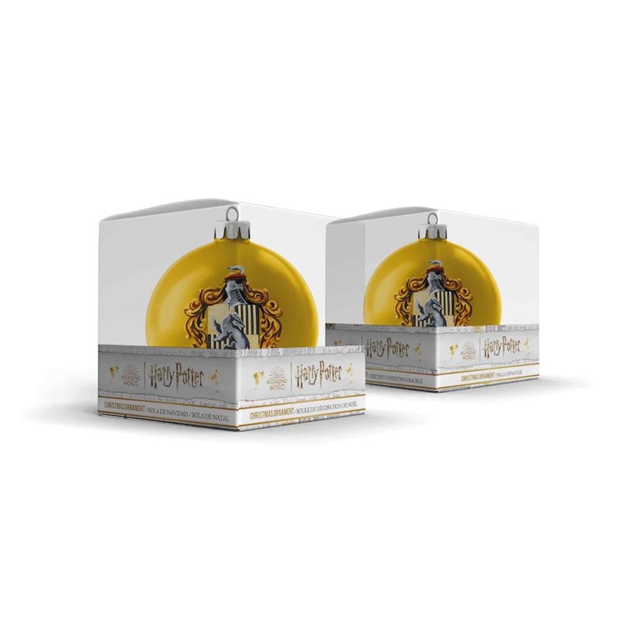 BOLA NAVIDAD HUFFLEPUFF HARRY POTTER | 8435450251825 | Tienda de Cómics, Manga, Magic y Pokémon en Torrejón de Ardoz