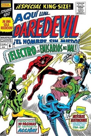 BIBLIOTECA MARVEL DAREDEVIL # 06 DE 1967 | 9788410517493 | GENE COLAN - STAN LEE | Tienda de Cómics, Manga, Magic y Pokémon en Torrejón de Ardoz