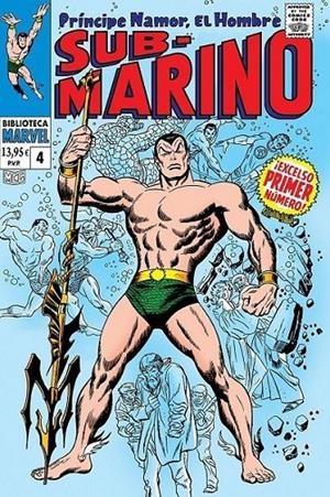 BIBLIOTECA MARVEL NAMOR, EL HOMBRE SUBMARINO # 04 DE 1967 A 1968 | 9788410518254 | STAN LEE - ROY THOMAS - WERNR ROTH - JOHN BUSCEMA - DAN ATKINS | Tienda de Cómics, Manga, Magic y Pokémon en Torrejón de Ardoz