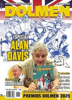 DOLMEN # 361 - 362 ESPECIAL ALAN DAVIS | 977169763400700361 | Tienda de Cómics, Manga, Magic y Pokémon en Torrejón de Ardoz