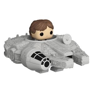 Star Wars Bitty POP! Rides Vinyl Figura Display Han Solo w/Millenium Falcon | 889698836234 | Tienda de Cómics, Manga, Magic y Pokémon en Torrejón de Ardoz