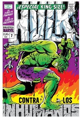 BIBLIOTECA MARVEL EL INCREÍBLE HULK # 07 DE 1968 A 1969 | 9791370131722 | STAN LEE - FRANK GIACOIA - GARY FRIEDRICH - HERB TRIMPE - MARIE SEVERIN | Tienda de Cómics, Manga, Magic y Pokémon en Torrejón de Ardoz