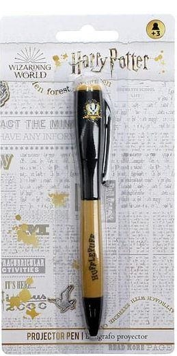 BOLIGRAFO PROYECTOR LUZ HUFFLEPUFF INFANTIL HARRY POTTER | 8435450250545 | Tienda de Cómics, Manga, Magic y Pokémon en Torrejón de Ardoz