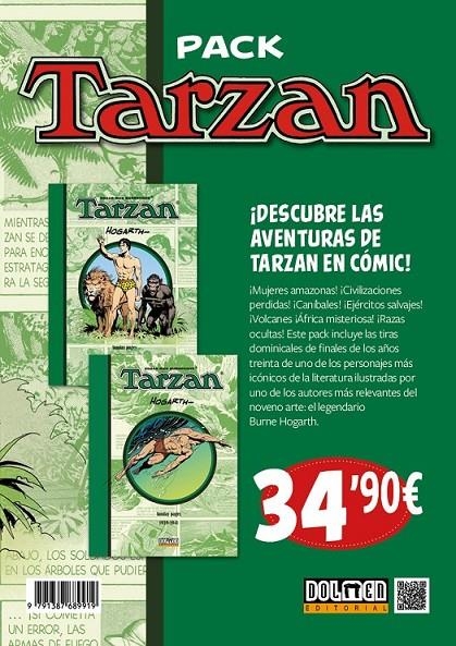 PACK TARZAN SUNDAY PAGES DE BURNE HOGARTH VOLUMEN 1 AL 2 DE 1937 A 1941 | 9791387689919 | EDGAR RICE BURROUGHS - BURNE HOGARTH | Tienda de Cómics, Manga, Magic y Pokémon en Torrejón de Ardoz