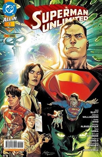 ALL IN SUPERMAN # 08 SUPERMAN UNLIMITED 01 | 977308176700100001 | DAN MORA - SKYLAR PATRIDGE - DAN SLOTT - JOSHUA WILLIAMSON - MARK WAID - RAFAEL ALBUQUERQUE | Tienda de Cómics, Manga, Magic y Pokémon en Torrejón de Ardoz