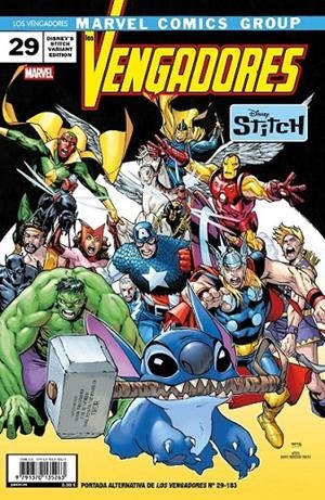 LOS VENGADORES 29 (183) ETAPA MACKAY PORTADA ALTERNATIVA DISNEY STITCH | 9791370135263 | FARID KARAMI - JED MACKAY | Tienda de Cómics, Manga, Magic y Pokémon en Torrejón de Ardoz