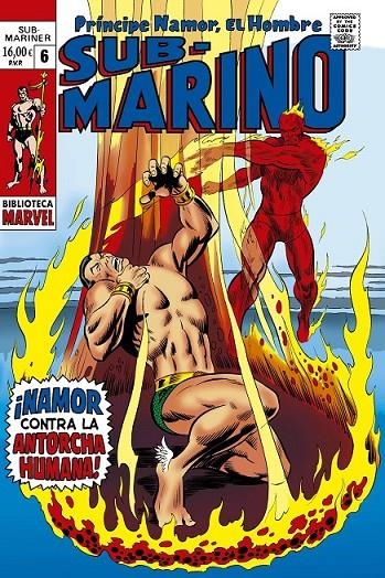BIBLIOTECA MARVEL NAMOR, EL HOMBRE SUBMARINO # 06 DE 1969 | 9791370134785 | ROY THOMAS - MARIE SEVERIN - GENE COLAN - JOE SINNOT | Tienda de Cómics, Manga, Magic y Pokémon en Torrejón de Ardoz