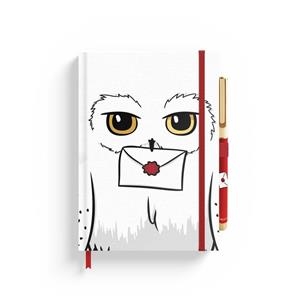 CUADERNO PREMIUM A5 CON BOLIGRAFO HARRY POTTER HEDWIG | 8435747803843 | Tienda de Cómics, Manga, Magic y Pokémon en Torrejón de Ardoz