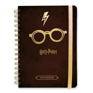 CUADERNO TAPA FORRADA A5 BULLET GAFAS HARRY POTTER | 8435497235314 | Tienda de Cómics, Manga, Magic y Pokémon en Torrejón de Ardoz