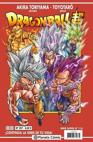 DRAGON BALL # 327 SERIE ROJA SUPER 116 | 9791387921545 | AKIRA TORIYAMA - TOYOTARO | Tienda de Cómics, Manga, Magic y Pokémon en Torrejón de Ardoz