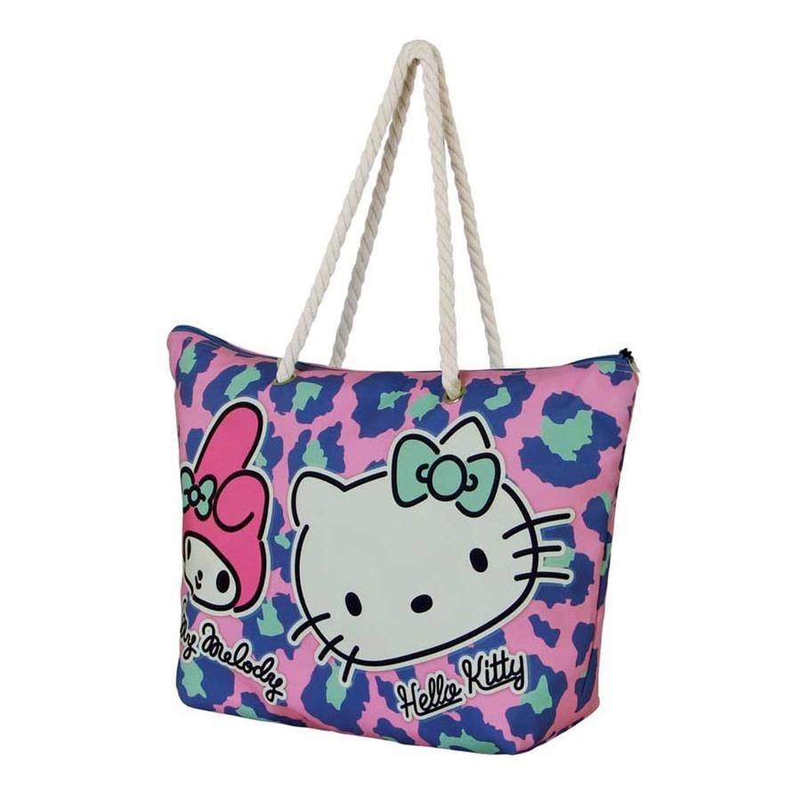 Sanrio Bolso de Playa Soleil Hello Kitty Safari Pink | 8445118086669 | Tienda de Cómics, Manga, Magic y Pokémon en Torrejón de Ardoz