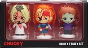 FAMILIA CHUCKY SET 3 FIGURAS GOMA POKIS  CHUCKY | 8435450262012 | Tienda de Cómics, Manga, Magic y Pokémon en Torrejón de Ardoz