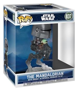 Star Wars: The Mandalorian and Grogu Funko POP! Rides Deluxe The Mandalorian with Grogu in Imperial Remnant AT-RT Nº 837 | 889698908122 | Tienda de Cómics, Manga, Magic y Pokémon en Torrejón de Ardoz