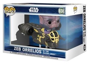 Star Wars: The Mandalorian and Grogu fUNKO POP! Rides Deluxe Zeb Orrelios in the Razor Crest Nº 838 | 889698925655 | Tienda de Cómics, Manga, Magic y Pokémon en Torrejón de Ardoz