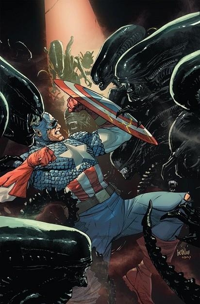 ALIEN VS. CAPITÁN AMÉRICA (PORTADA PROVISIONAL) | 9791370138745 | FRANK TIERI - STEFANO RAFFAELE | Tienda de Cómics, Manga, Magic y Pokémon en Torrejón de Ardoz