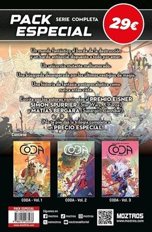 CODA PACK ESPECIAL | 9788410463233 | Matías Bergara - Simon Spurrier | Tienda de Cómics, Manga, Magic y Pokémon en Torrejón de Ardoz