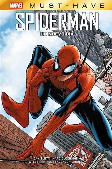 MARVEL MUST-HAVE. SPIDERMAN: UN NUEVO DÍA | 9791370138707 | PHIL JIMÉNEZ - MARC GUGGENHEIM - STEVE MCNIVEN - DAN SLOTT - SALVADOR LARROCA | Tienda de Cómics, Manga, Magic y Pokémon en Torrejón de Ardoz