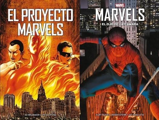 PACK MARVEL 2 X 1 MARVELS, EL OJO DE LA CÁMARA Y EL PROYECTO MARVELS | 8424248928063 | ED BRUBAKER - STEVE EPTING - KURT BUSIEK - JAY ANACLETO | Tienda de Cómics, Manga, Magic y Pokémon en Torrejón de Ardoz