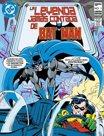 DC EDICIÓN FACSÍMIL, LA LEYENDA JAMÁS CONTADA DE BATMAN | 9791370136185 | JOHN BYRNE - JIM APARO - LEN WEIN | Tienda de Cómics, Manga, Magic y Pokémon en Torrejón de Ardoz