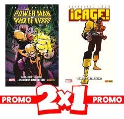 PACK OFERTA 2 X 1 CAGE DE GENNDY TARTAKOVSKY Y POWER MAN Y PUÑO DE HIERRO (PORTADA PROVISIONAL) | 8424248928100 | GENNDY TARTAKOVSKY - DAVID F. WALKER - SANFORD GREENE | Tienda de Cómics, Manga, Magic y Pokémon en Torrejón de Ardoz