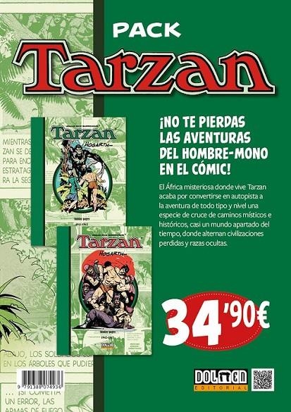PACK TARZAN 02  VOLUMEN 3 AL 4 DE 1941 A 1945 | 9791388074936 | EDGAR RICE BURROUGHS - BURNE HOGARTH | Tienda de Cómics, Manga, Magic y Pokémon en Torrejón de Ardoz