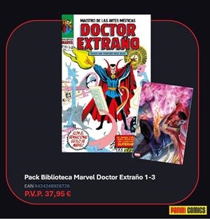 BIBLIOTECA MARVEL PACK DOCTOR EXTRAÑO (01-03) | 8424248928728 | STAN LEE - STEVE DITKO - DENNY O’NEIL - ROY THOMAS - BILL EVERETT | Tienda de Cómics, Manga, Magic y Pokémon en Torrejón de Ardoz
