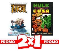 2X1 HULK VS. LA COSA. GRANDES TORTAS + THOR: SIN PREVIO AVISO | 8424248928537 | Tienda de Cómics, Manga, Magic y Pokémon en Torrejón de Ardoz